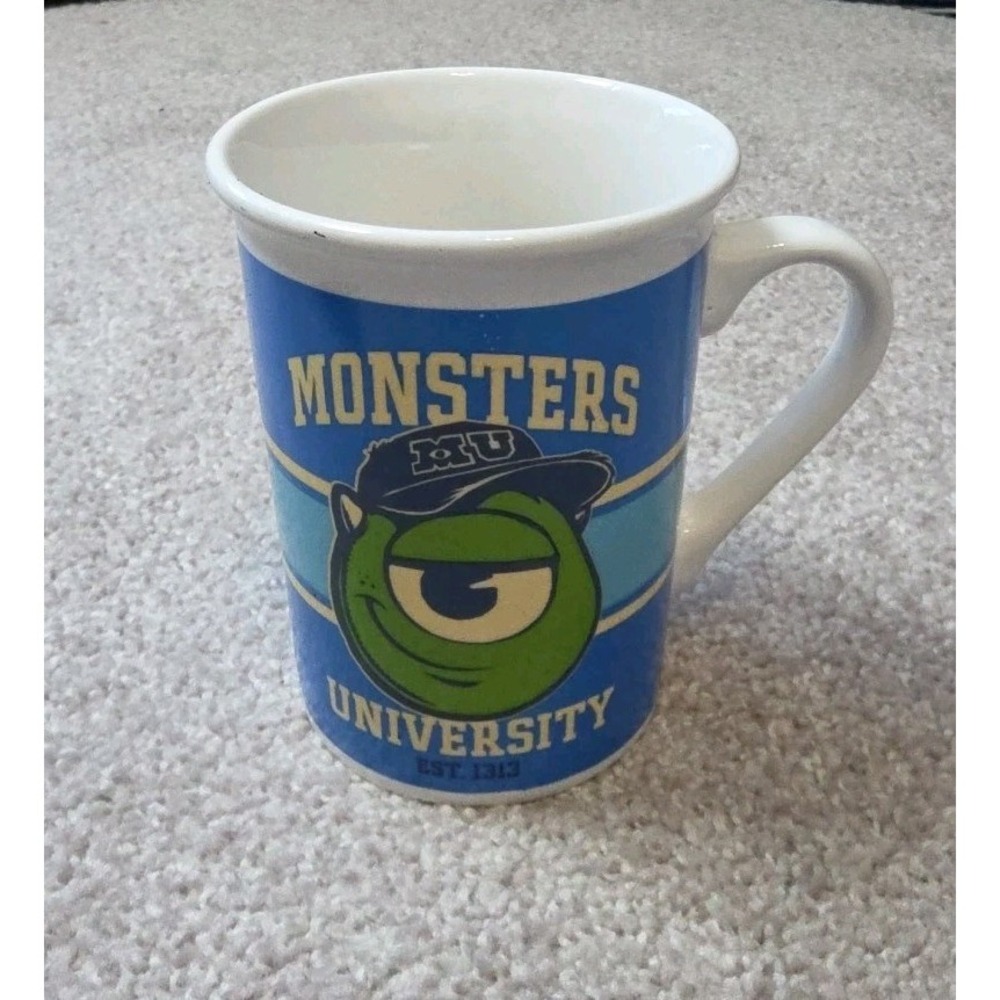 Disney Pixar‎ Monsters Mug Coffee Cup Inc, Monsters University Mike Collectible